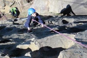 escalade pour les enfants en montagne